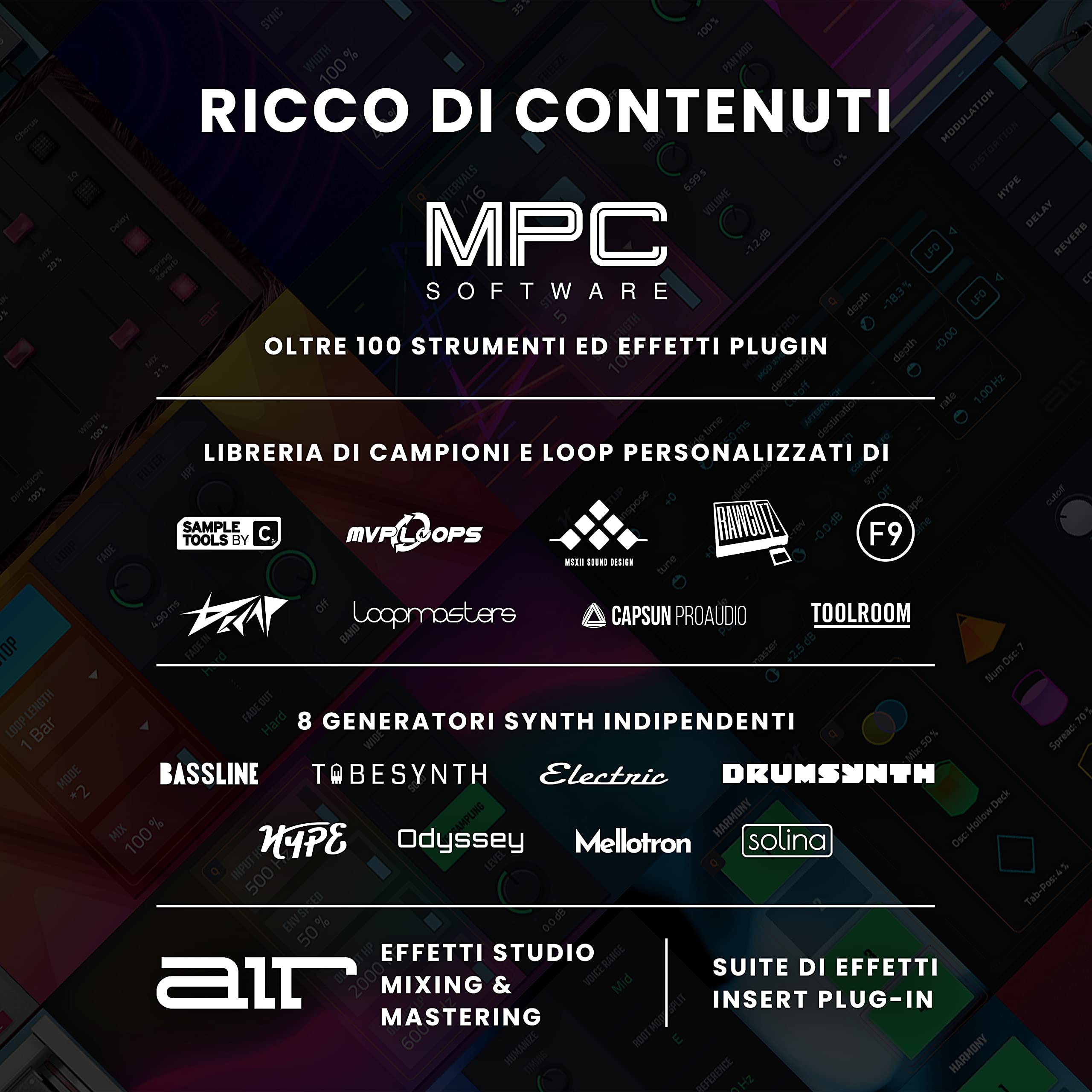 Akai Professional MPC Studio - Controller MIDI Beat Maker con 16 pad RGB sensibili alla velocità, software MPC, Touch Strip assegnabile e display LCD