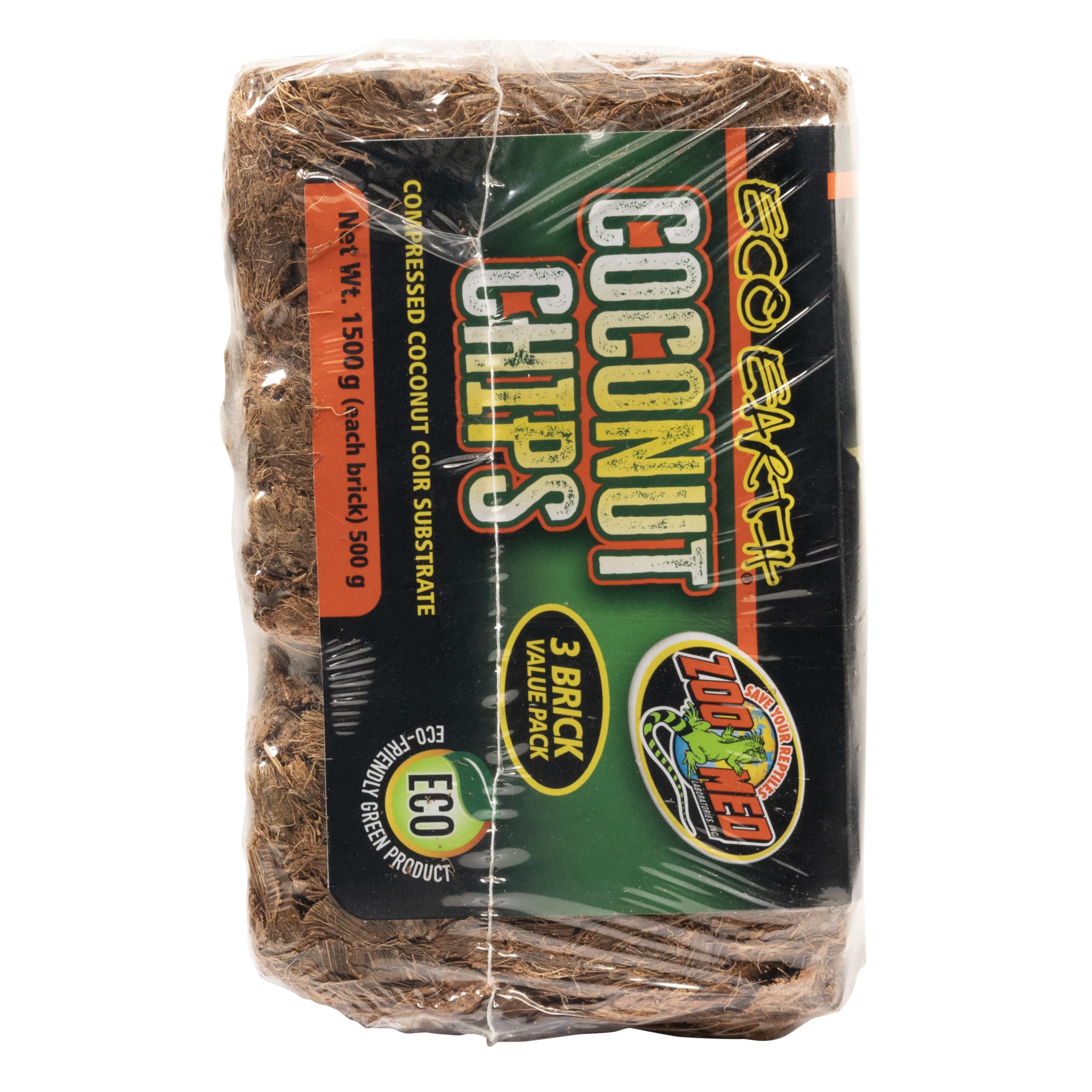 Zoo Med Eco Earth - Chips de coco (1500 g, 3 unidades)