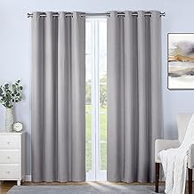 SUN+BLK Nantes Luxury Insulated Total Blackout Grommet Single Curtain Panel, Noise Reducing, Light Blocking, Camel, 52x63