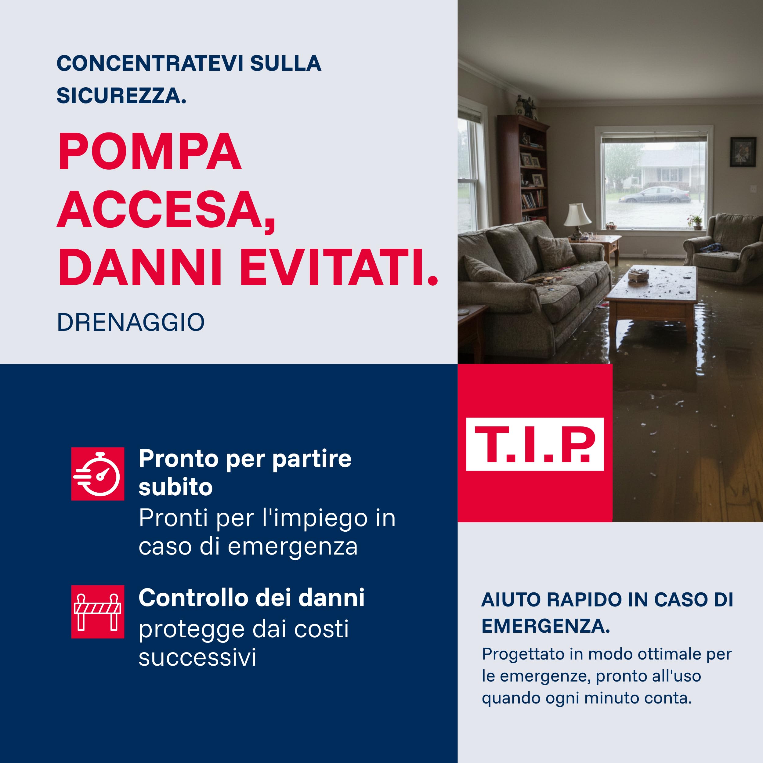T.I.P. Maxima 350 I-PX DUO Pompa Sommersa Acque Scure con Attacco C-Storz