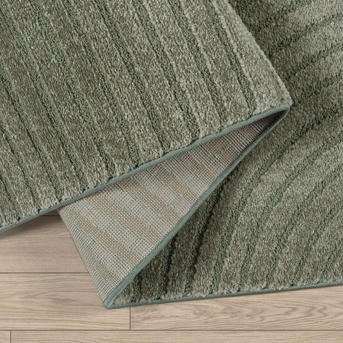 Mia’s Teppiche Atlas Tapis Moderne pour Salon à Poils Courts avec Effet Relief, Structure 3D, Haute qualité de Fibres – Parfait pour la Chambre et Le Salon, Vert, 120 x 170 cm