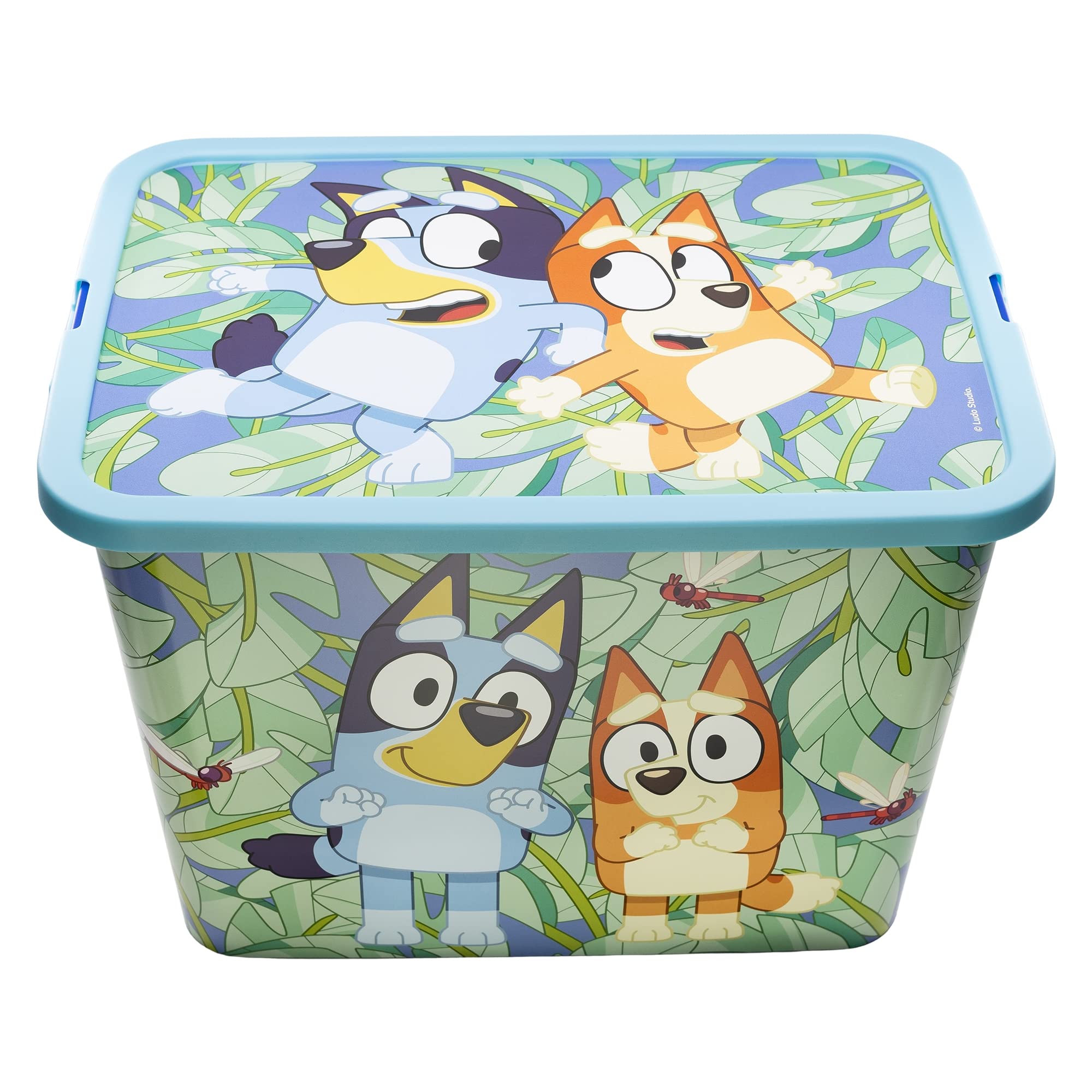 Stor Caja de almacenaje con Cierre de Click de 23 litros de Bluey