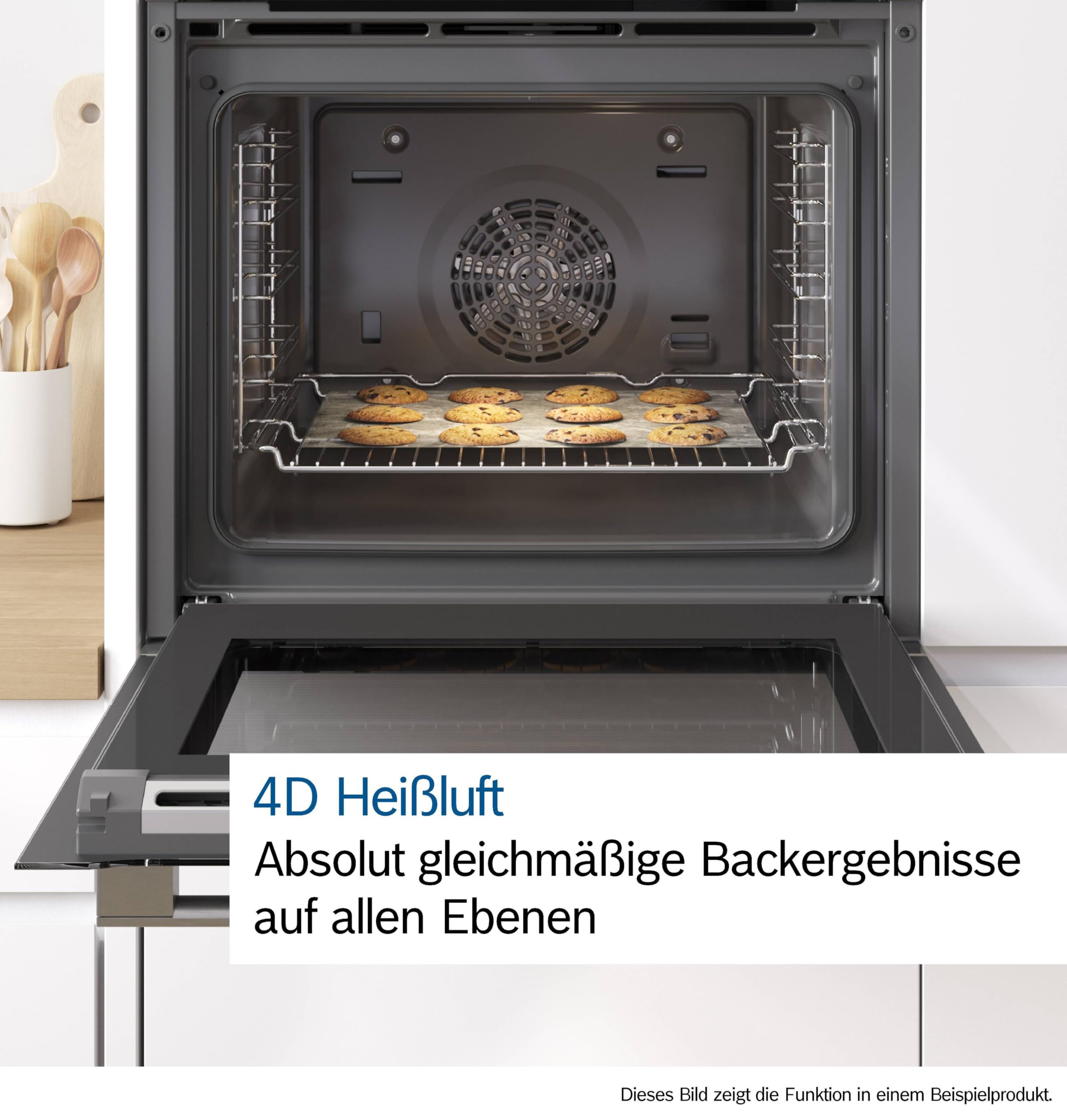 Bosch Serie 8 HBG675BS1 Einbau-Backofen 60x60 cm Pyrolyse 4D Heißluft TFT-Touchdisplay Edelstahl