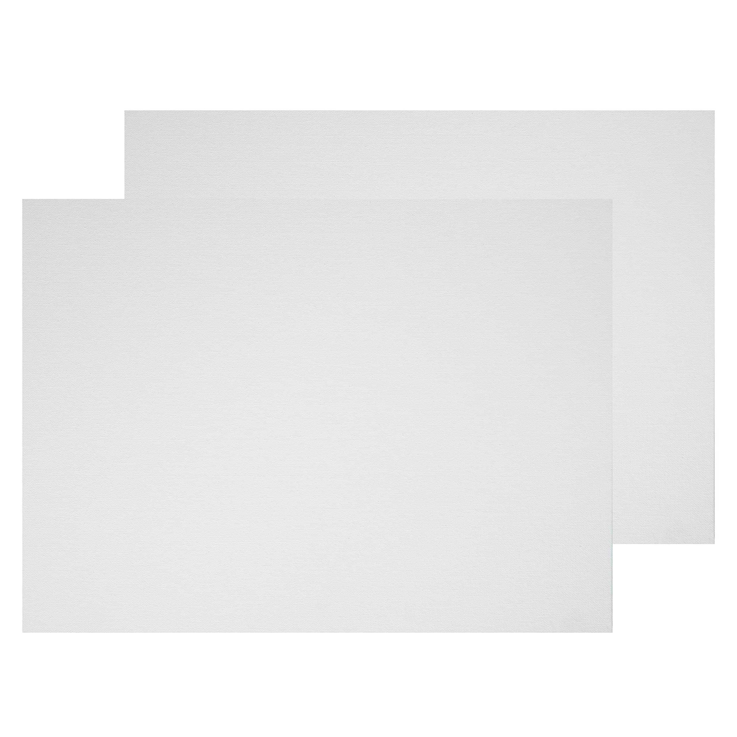 ARTISTMART Medium Grain Cotton Canvas Board (White Color, 20x24 Inch,Pack of 2)