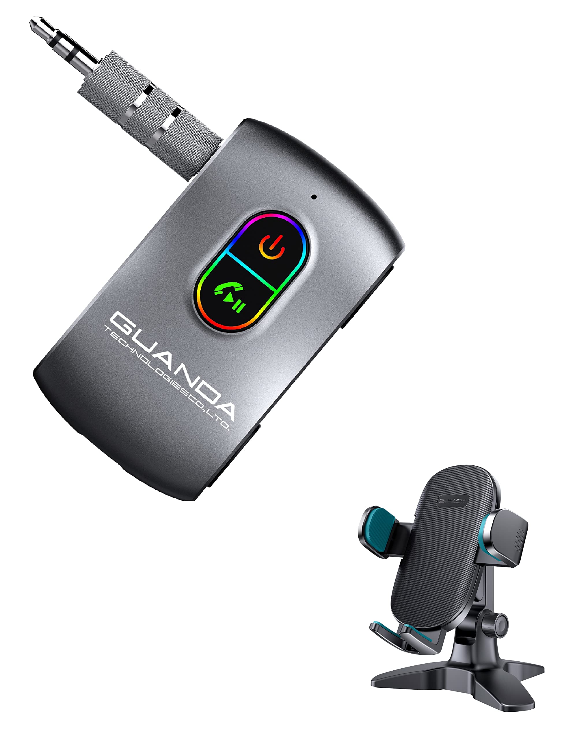 GUANDA TECHNOLOGIES CO., LTD. Cell Phone Stand, Desk Phone Holder,Bluetooth 5.0 Receiver for Car