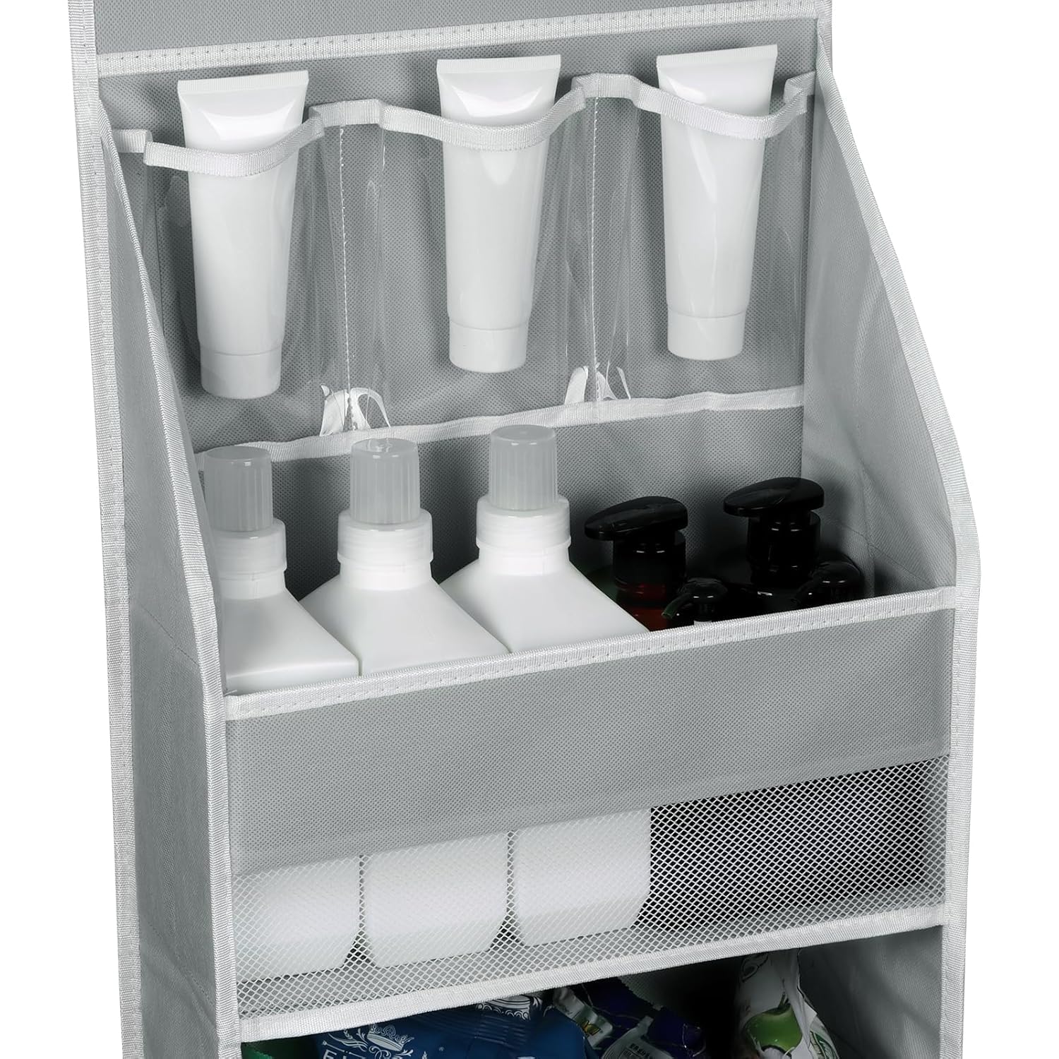 MAPPLE CREATION 4 Tiers Storage Rack Door Back Hanging Rack, Hole-free Storage Rack, Household Items Storage Hanging Basket, Snack Spice Storage Rack, Storage And Organization For Kitchen, Bathroom 2