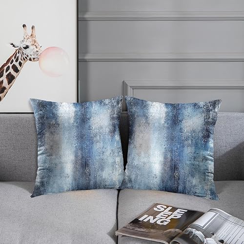 Vista 67 de Britimes Fundas de almohada modernas para decoración del hogar, 18 x 18 pulgadas, juego de 2 fundas de almohada decorativas, fundas de almohada Gris