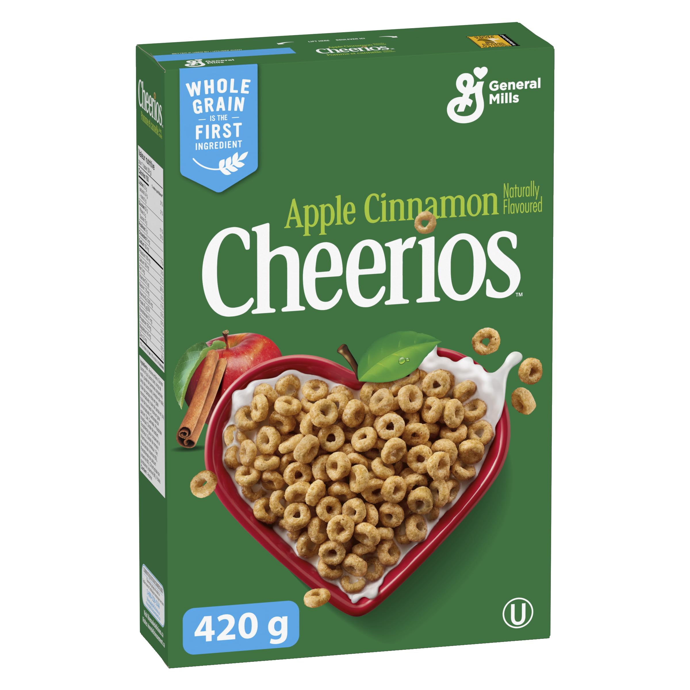 Apple Cinnamon Cereal, 420g/14.7 oz. Box (Imported from Canada)