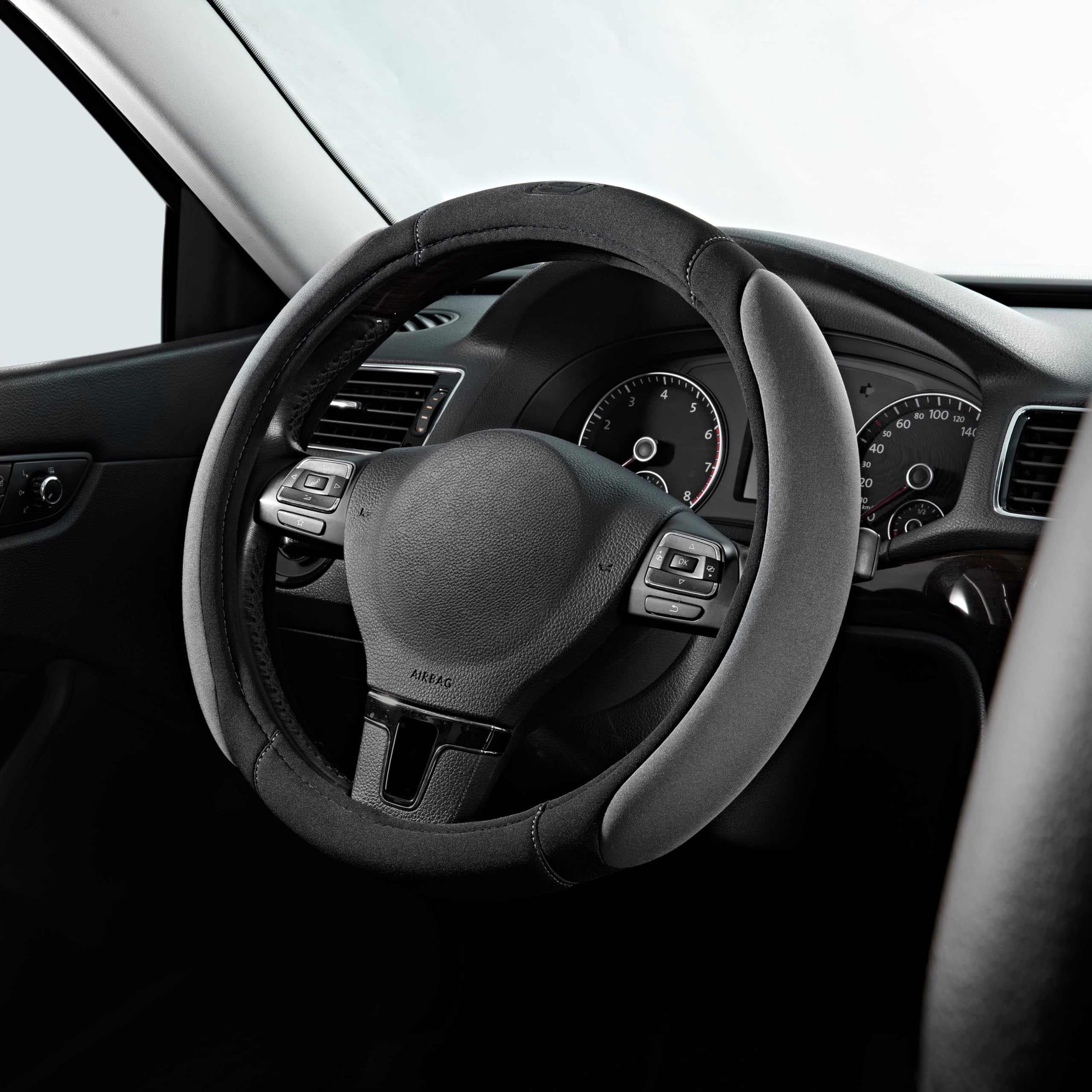 Skechers Steering Wheel Cover 14 5-15 Inch Universal Memory Foam Car Steering Wheel Covers Breathable Anti-Slip Steering Wheels