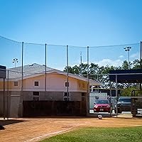 Vista 4 de #36 Red de protección de béisbol de nailon anudado retorcido