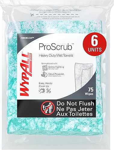 Kimberly-Clark Wypall, toallas de mano sin agua, Verde, 450