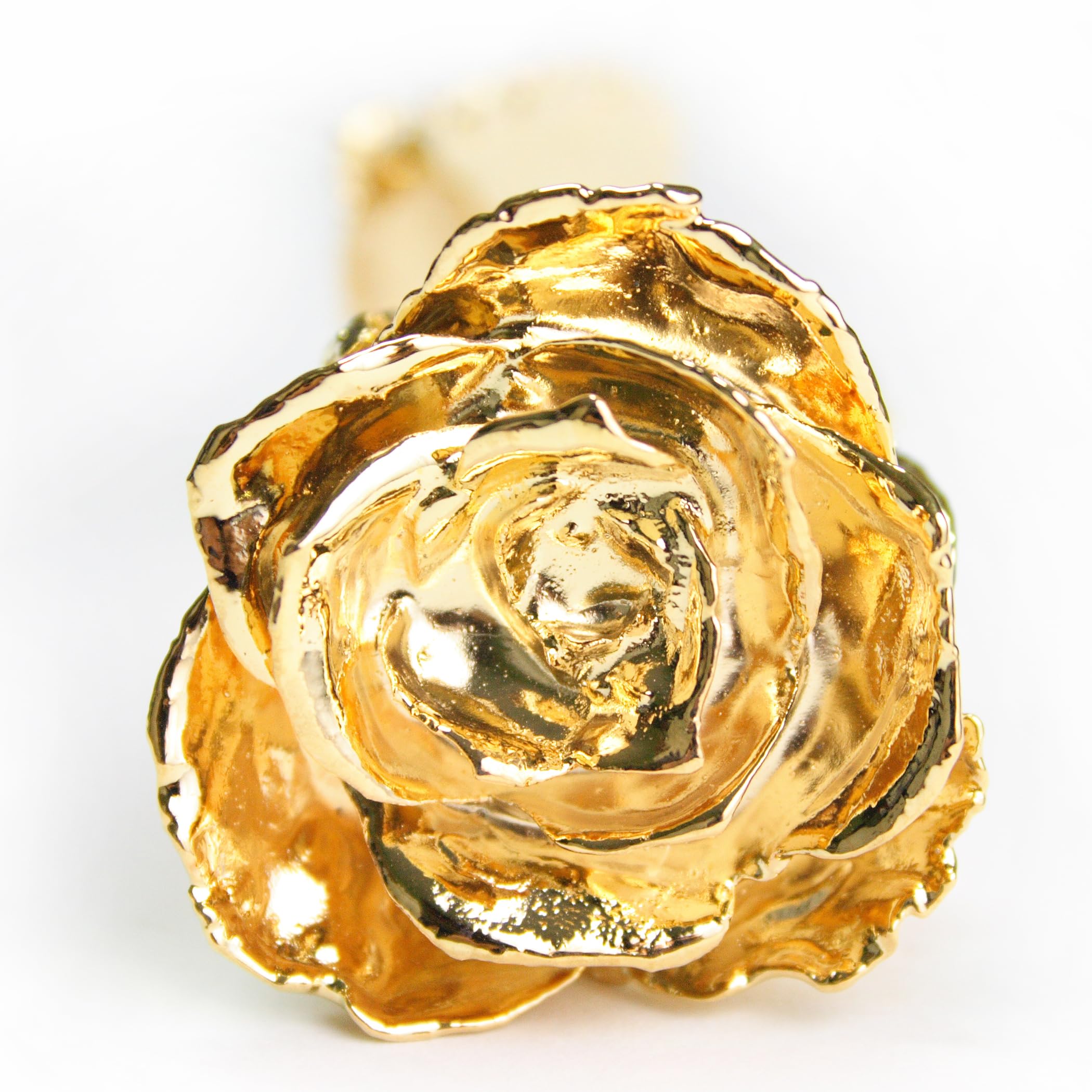 Echte Goldene Rose mit Widmung: Ich liebe dich, überzogen mit 999er GOLD, circa 28 cm, mit Geschenkschatulle und Echtheitszertifikat