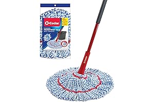 O-Cedar MicroTwist MAX Trapeador Giratorio de Piso para Limpieza Fácil