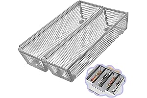 2PCS Utensil Mesh Drawer Organizer