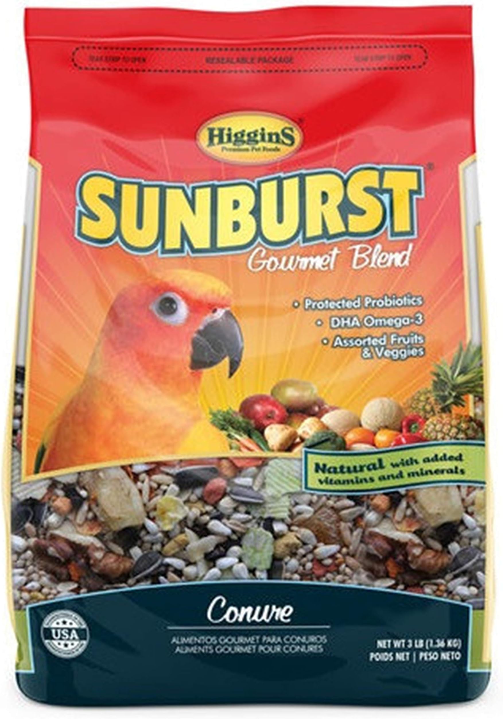Sunburst Conure Food 3 lbs