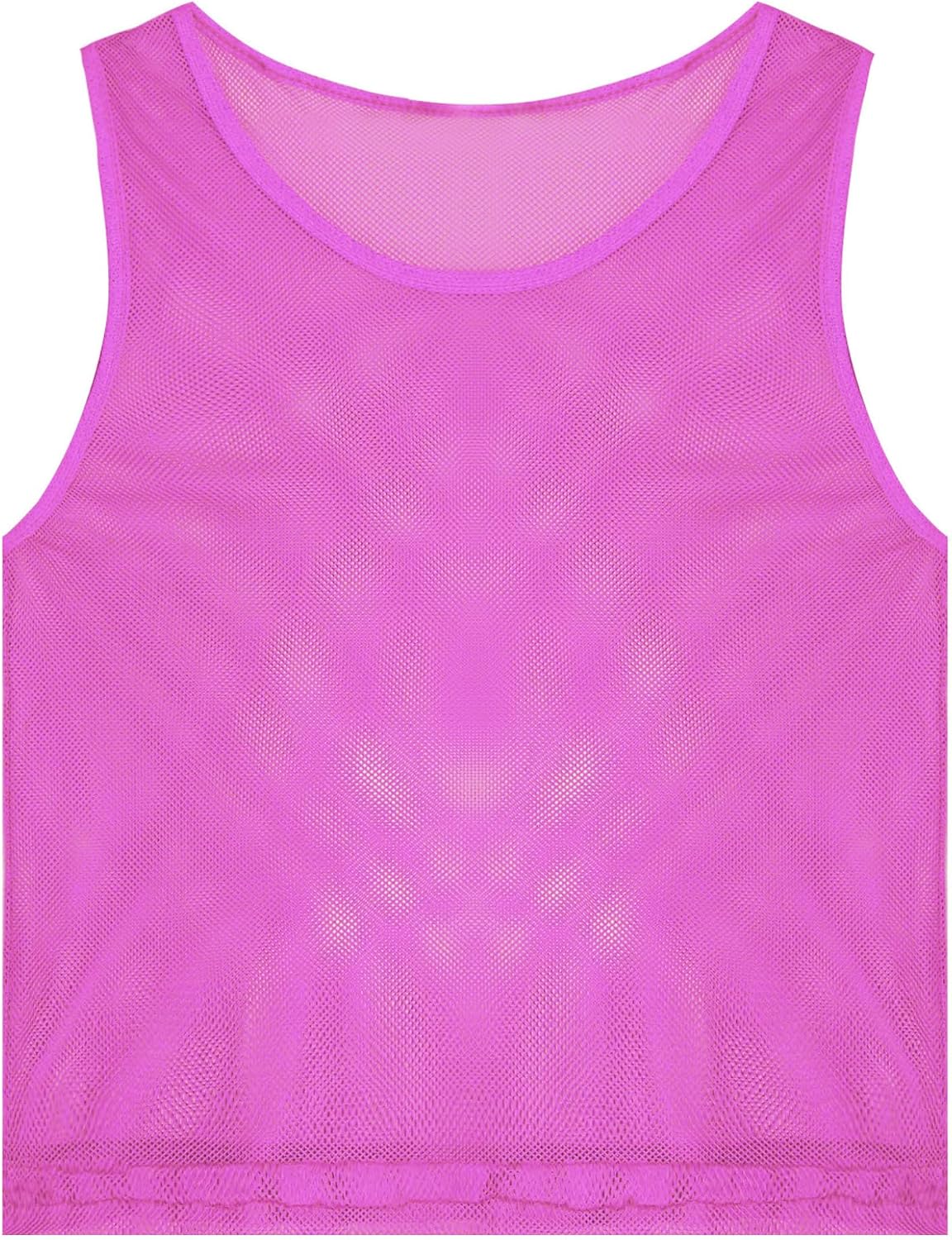 Kids Hollow Out Mesh Tank Top Sleeveless Basketball Football Scrimmage Training T-Shirt Tees