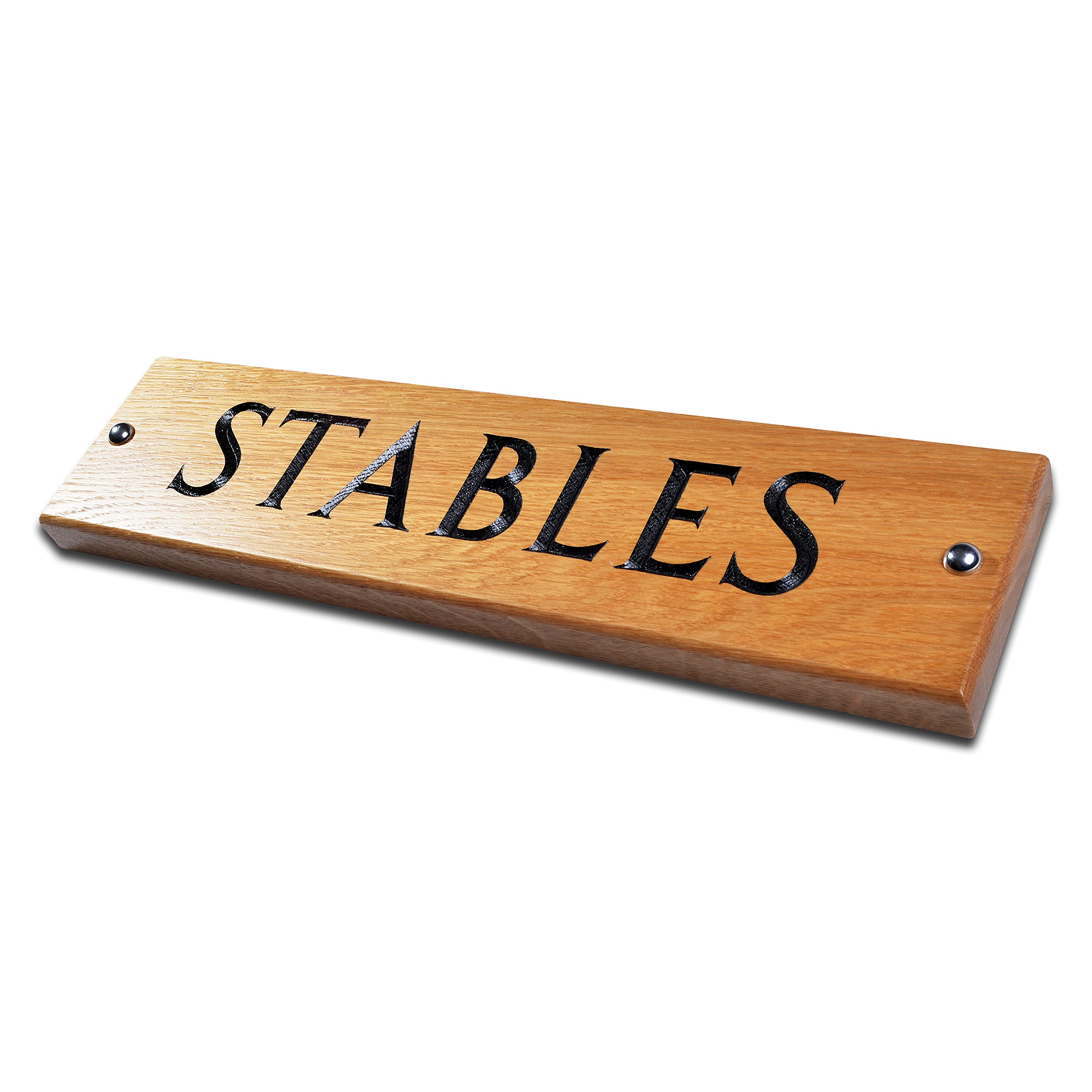 Personalised Wooden House Sign – Engraved Oak or African Teak (Iroko) Plaque with House Name or Number – Custom Outdoor Address Sign with Fixings – Weatherproof, Elegant Home Door Sign (355x200x20mm)