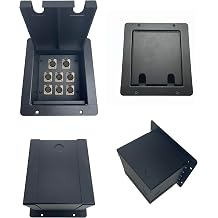 PROCRAFT FPML-8X-BK - Recessed Stage Pocket/Floor Box 8 CHs - Customizable