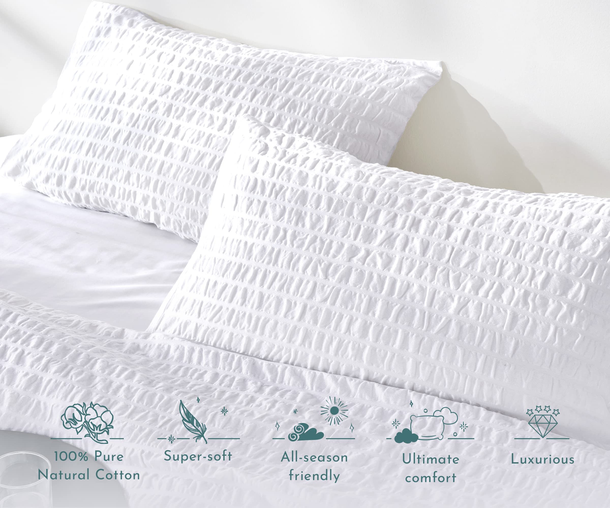 California Design Den Oversized King Duvet Cover, 100