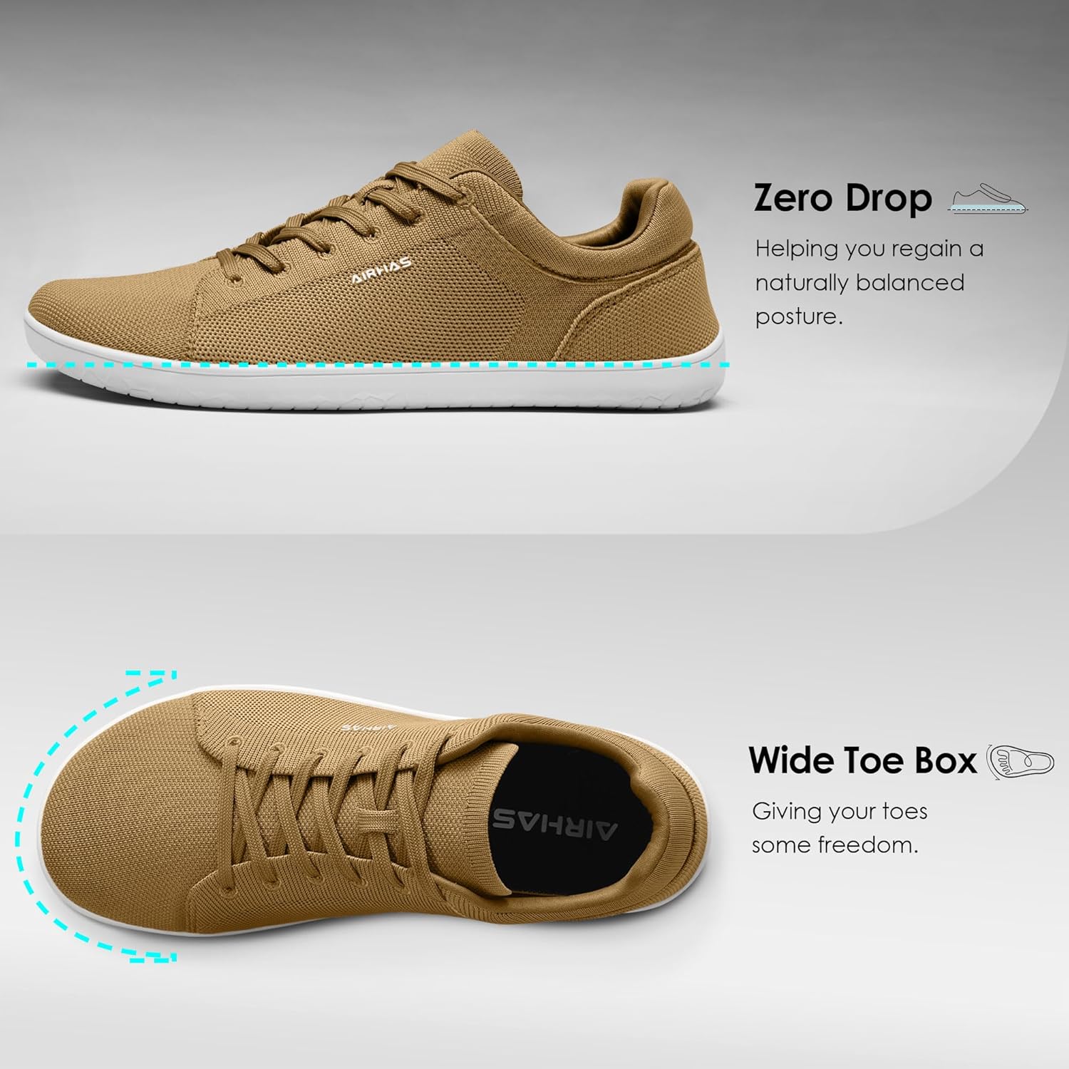 Mens Barefoot Shoes Lightweight Walking Shoes Wide Toe Box Flexible Zero Drop Sneakers for Men Summer Minimalist Casual Shoes - Image 3