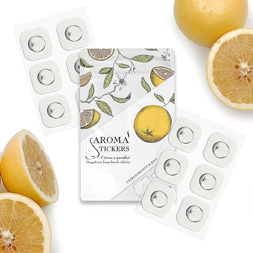 Miniatura 7 de AROMA STICKERS (Bergamota, paquete de 1  100 % natural de aceite esencial perfumado para máscara facial y almohada (12 calcomaníasunidad)  Parche de