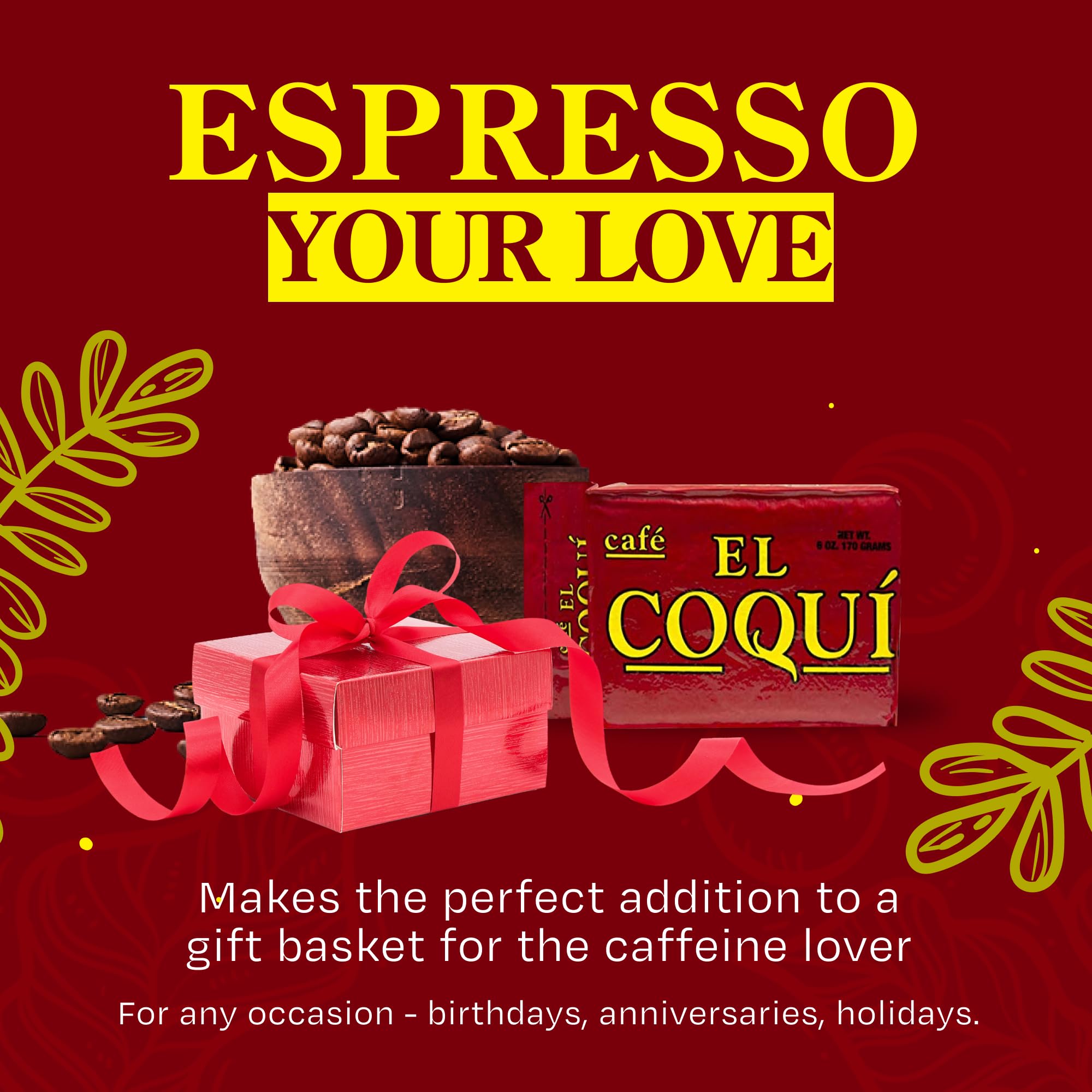 El Coqu Dark Roast Espresso Ground Coffee Rich Ground Coffee Authentic Puerto Rican Style Coffee Vacuum Sealed Ground — view 6