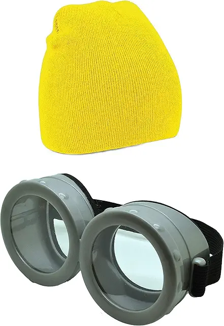 Minion Briller: Gelbe Cartoon-Figur mit Brillenaugen für Halloween & Karneval