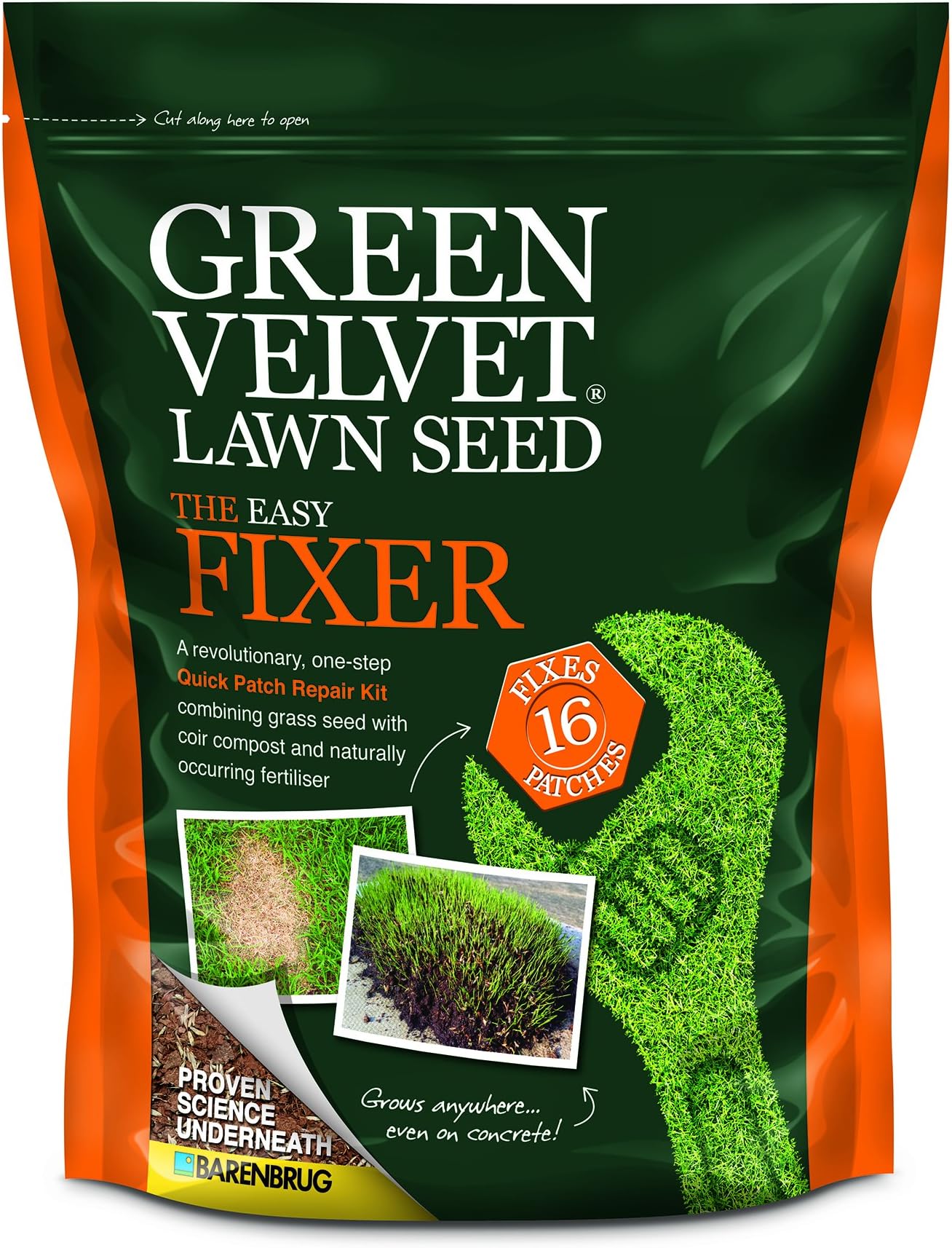 Green Velvet 1Kg Lawn Seed The Easy Fixer