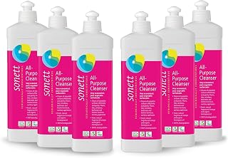 Sonett Organic Universal All Purpose Cleaner Cleans all wipeable surfaces effectively and gently: Floors, tiles, windows 17 fl.oz (Pack of 6)
