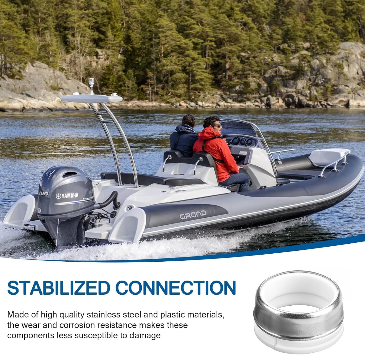 Replacement Yamaha Outboards Parts for Yamaha Outboard Water Pump Drive Shaft Collar #61A-45527-00-00 & Spacer #61A-45538-00-00, Fit for Yamahas 2 4 Stroke 115hp-300hp and Mercury 225 EFI 4 Stroke. - Image 6