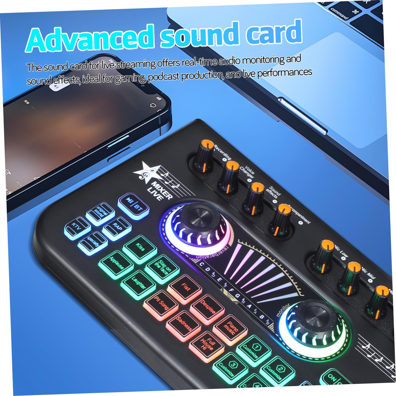 Cabilock Professionelles Podcast Mikrofon Bundle mit E300 Doppelmikrofon und X3 Soundkarte Multifunktionales Dj Equipment aus Metall und Kunststoff für Live Streaming und Podcasting
