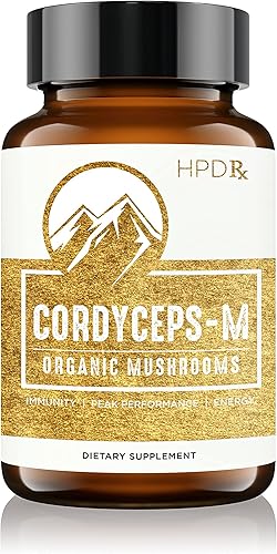 Miniatura 2 de HPD Rx Paquete de extracto orgánico  6 defensores, melena de leones y cordyceps  para inmunidad, salud mental y corporal