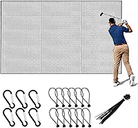MOZUQIA Golf Practice Net 12x12ft/12x15ft/12x20ft - Durable Multi-Sport Hitting Net for Backyard Garage Indoor Outdoor Baseball Soccer Hockey