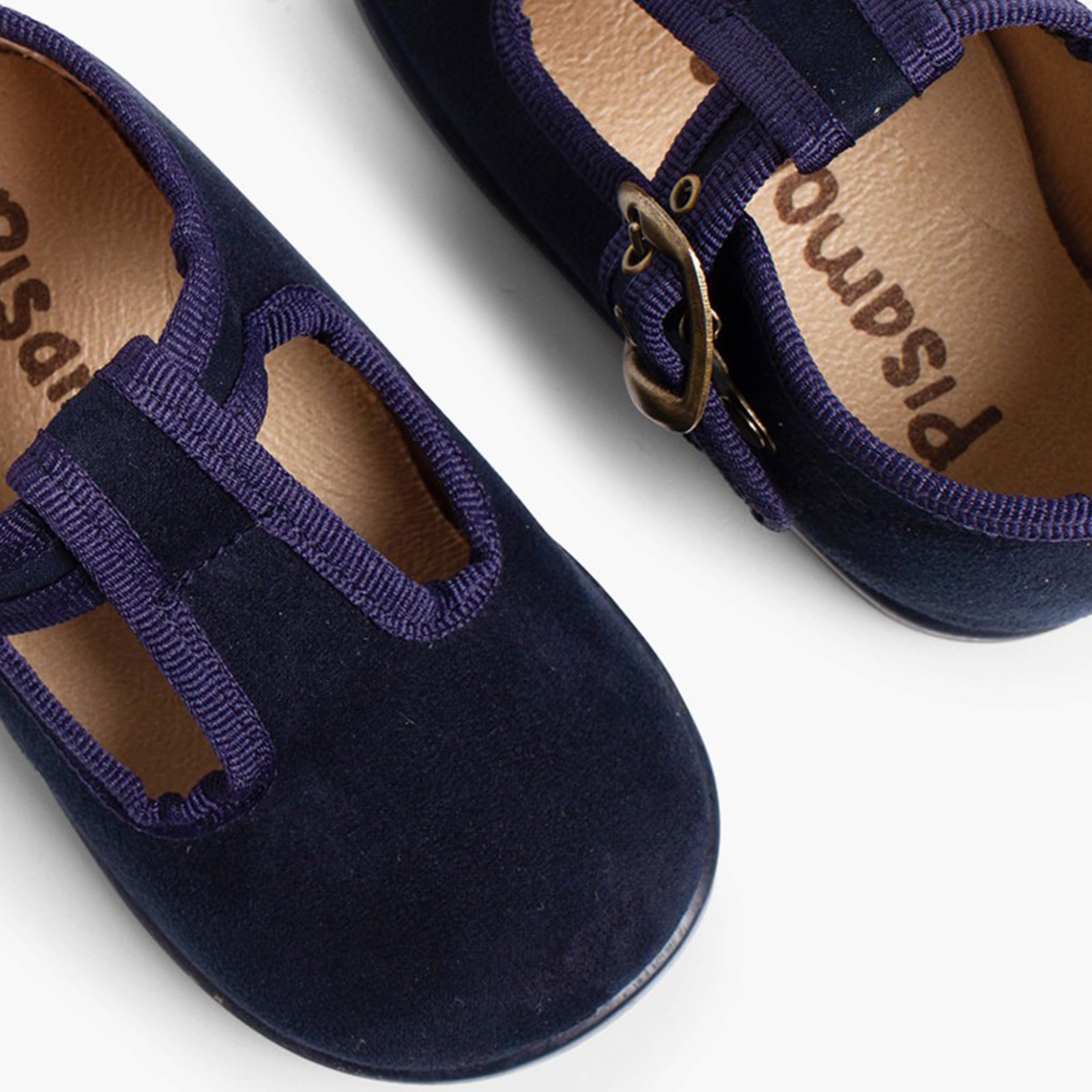 Pisamonas Scarpe Occhio di Bue Bambino Effetto Scamosciato