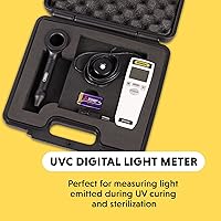Vista 2 de General Tools Medidor de luz ultravioleta UVC digital UV512C, 220 a 270 nM