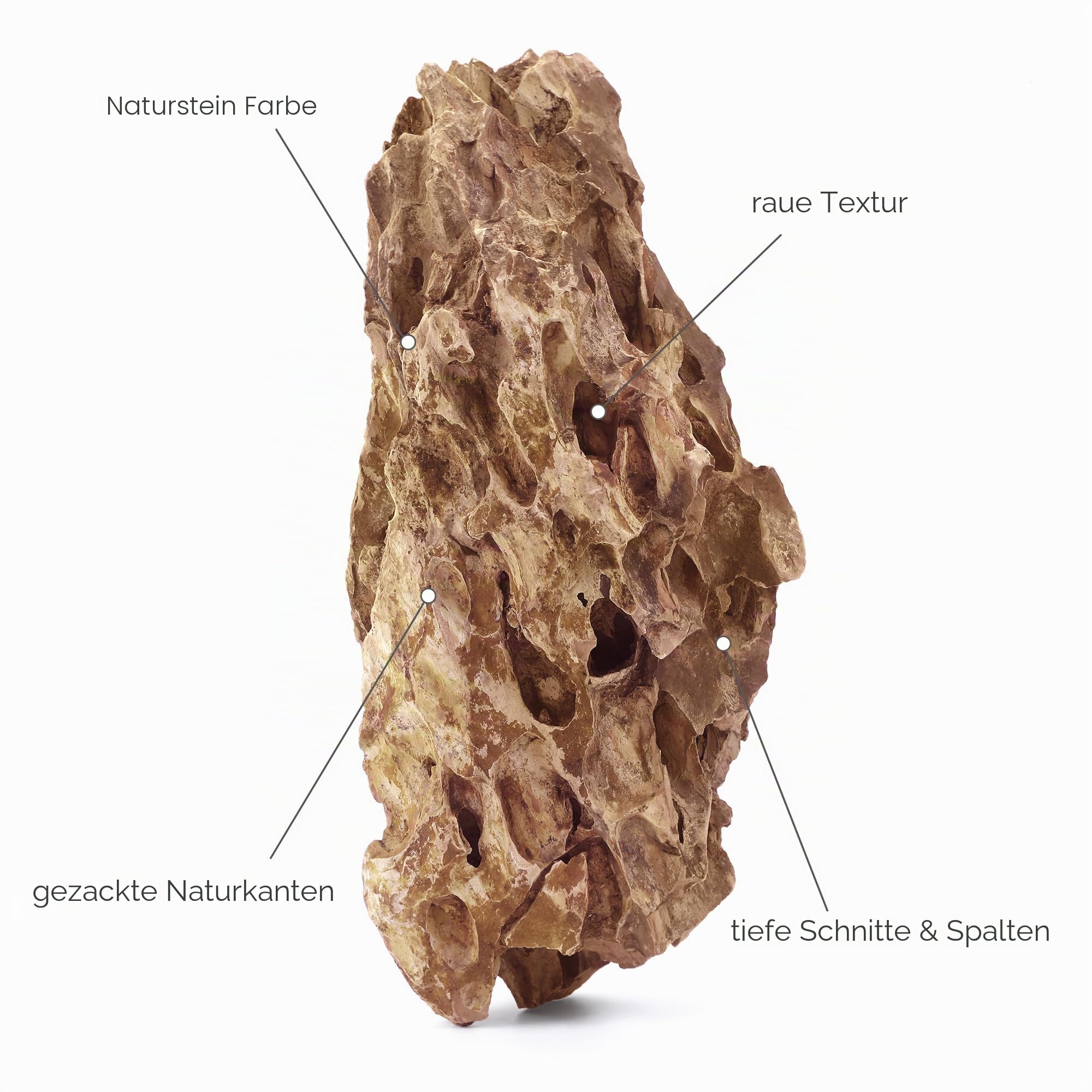 4 natürliche Aquariumsteine, 5,5 bis 15,5 cm, perfekte Steine für Aquarien, Landschaftsbaumodelle, Tankdekoration, Amphibiengehege – Drachensteine
