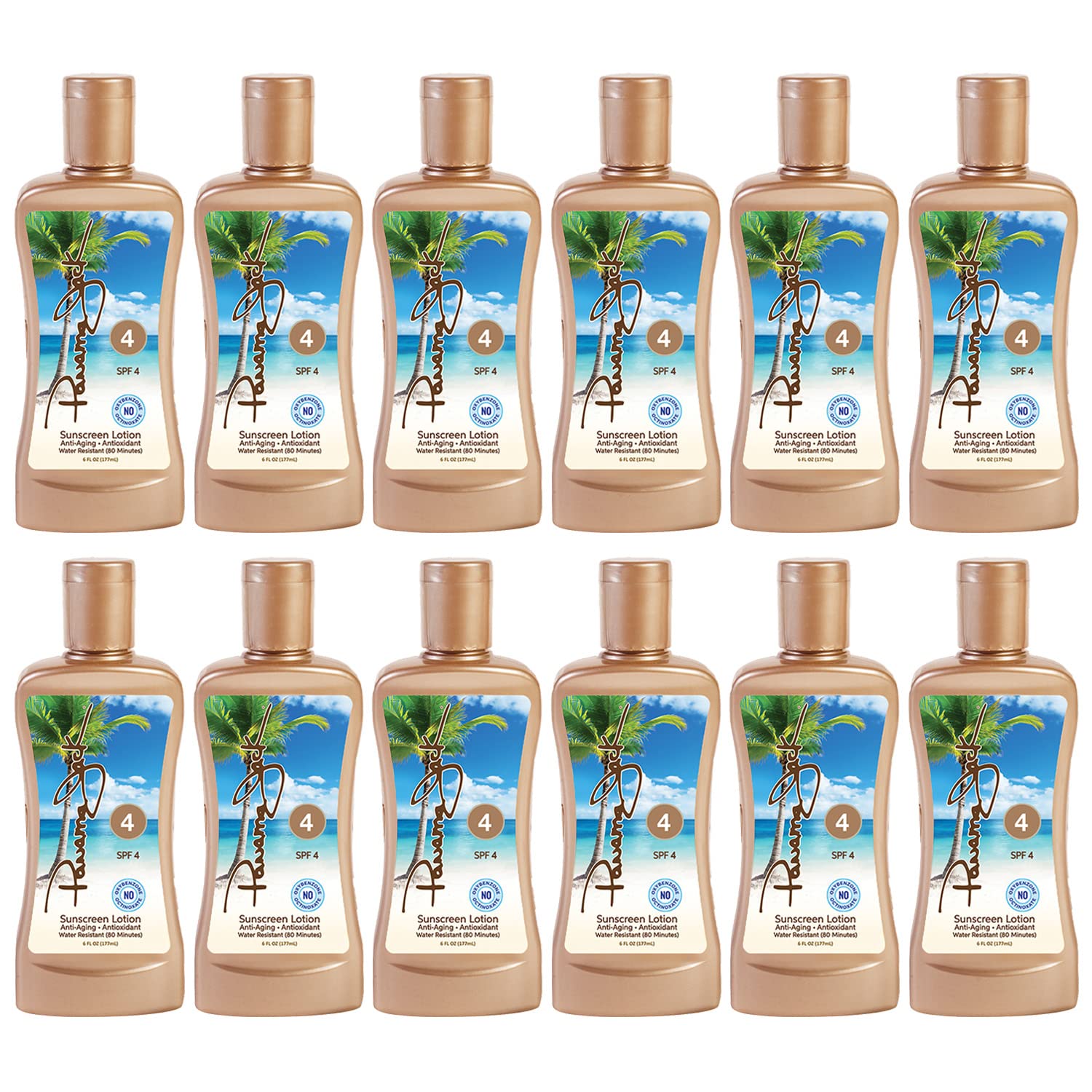 Panama Jack Sunscreen Tanning Lotion - SPF 4, PABA, Paraben, Gluten & Cruelty Free, Antioxidant Moisturizing Formula, 6 FL OZ (Pack of 1) : Beauty & Personal Care
