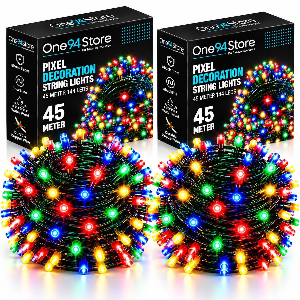 56 LED Fairy Lights - 20m Warm White String Lights -22