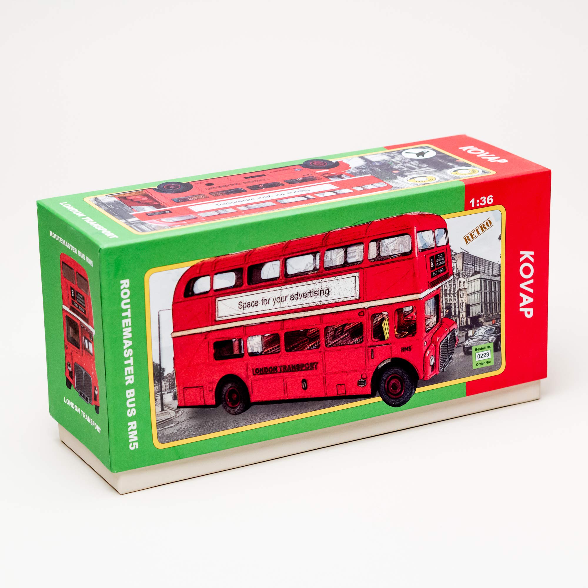 ブリキのおもちゃ KOVAP レトロ ルートマスター RM5 ロンドン バス Buy Kovap Vintage 1959 Routemaster London Bus, Red, Wind-Up