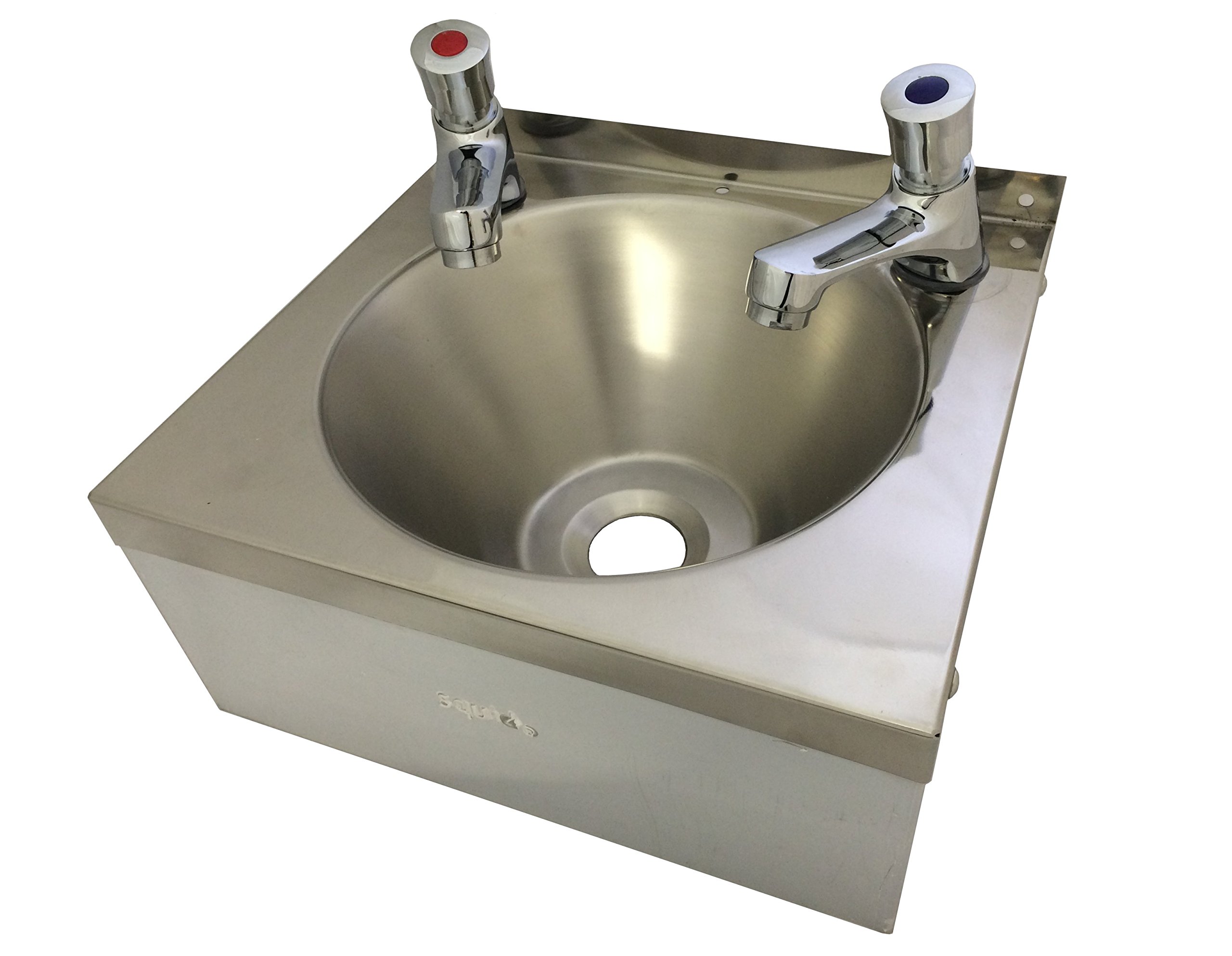 Stainless Steel Hand Wash Basin, Sink, Push Taps