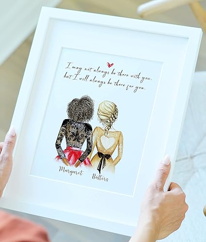 Miniatura 2 de Personalized Best Friend Print Art You are my rock for any special occasion, Christmas best friends gifts 2023, perfect gift for female best friend,
