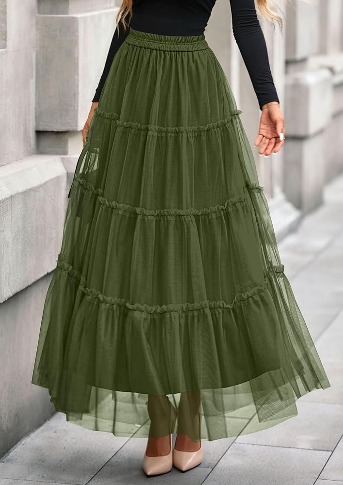 【Acka.】tulle long skirt tulle long skirt – Acka online store