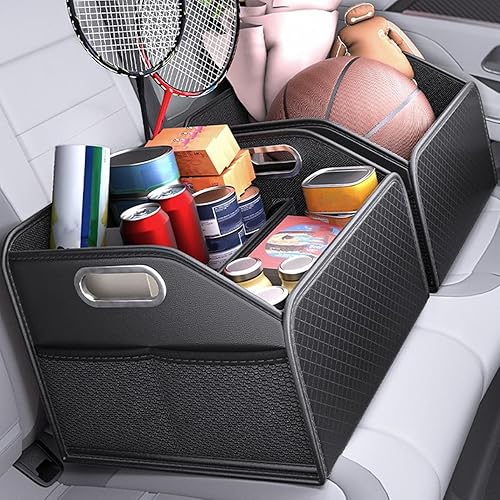 Miniatura 6 de Car Trunk Organizer, Large Capacity Multi-Compartment Folding Storage Box for SUV, RV, Sedan, Automotive Vehicle Interior, Cargo, Tools, Grocery,