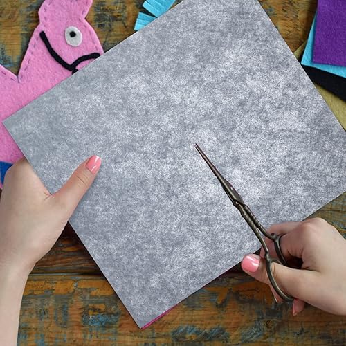 Miniatura 2 de Ciieeo 20 hojas de tela de fieltro para manualidades, proyecto de retazos de bricolaje, tela de fieltro, tela de Navidad, cuadrados, estera de