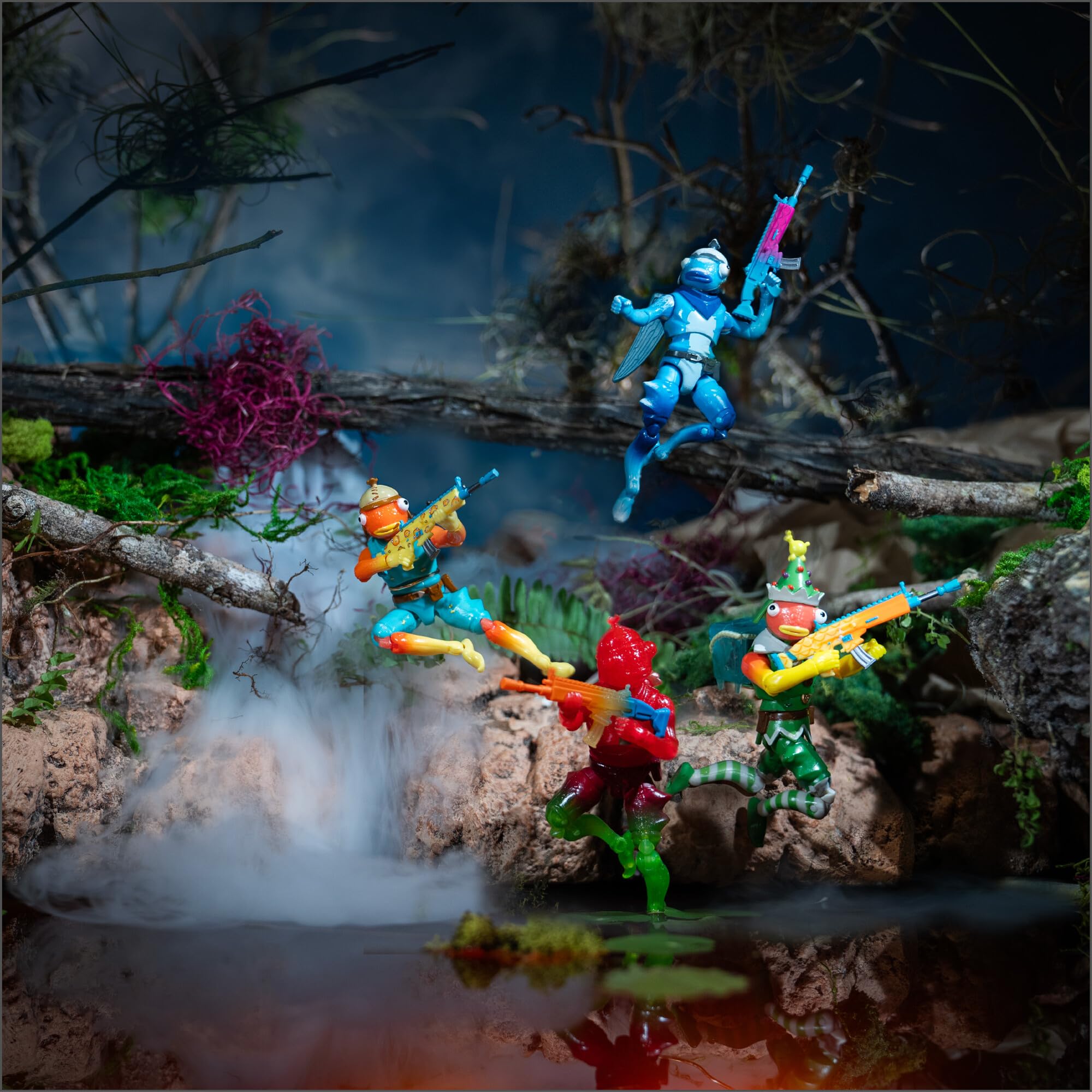 Fortnite Frozen Fishstick Four Pack - Four 4-inch Articulated