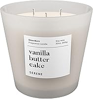 Vista 11 de Hidden Label Serene Collection - Vela perfumada grande, madera ámbar y jazmín, vela enorme de 30 onzas con 3 mechas, velas de soja natural