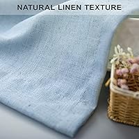 Vista 194 de Orange Linen Curtains 72 Inch Length for Living Room 2 Panels Set Back Tab Loop Pocket Semi Sheer Copper Brown Burnt Orange Curtains for Bedroom