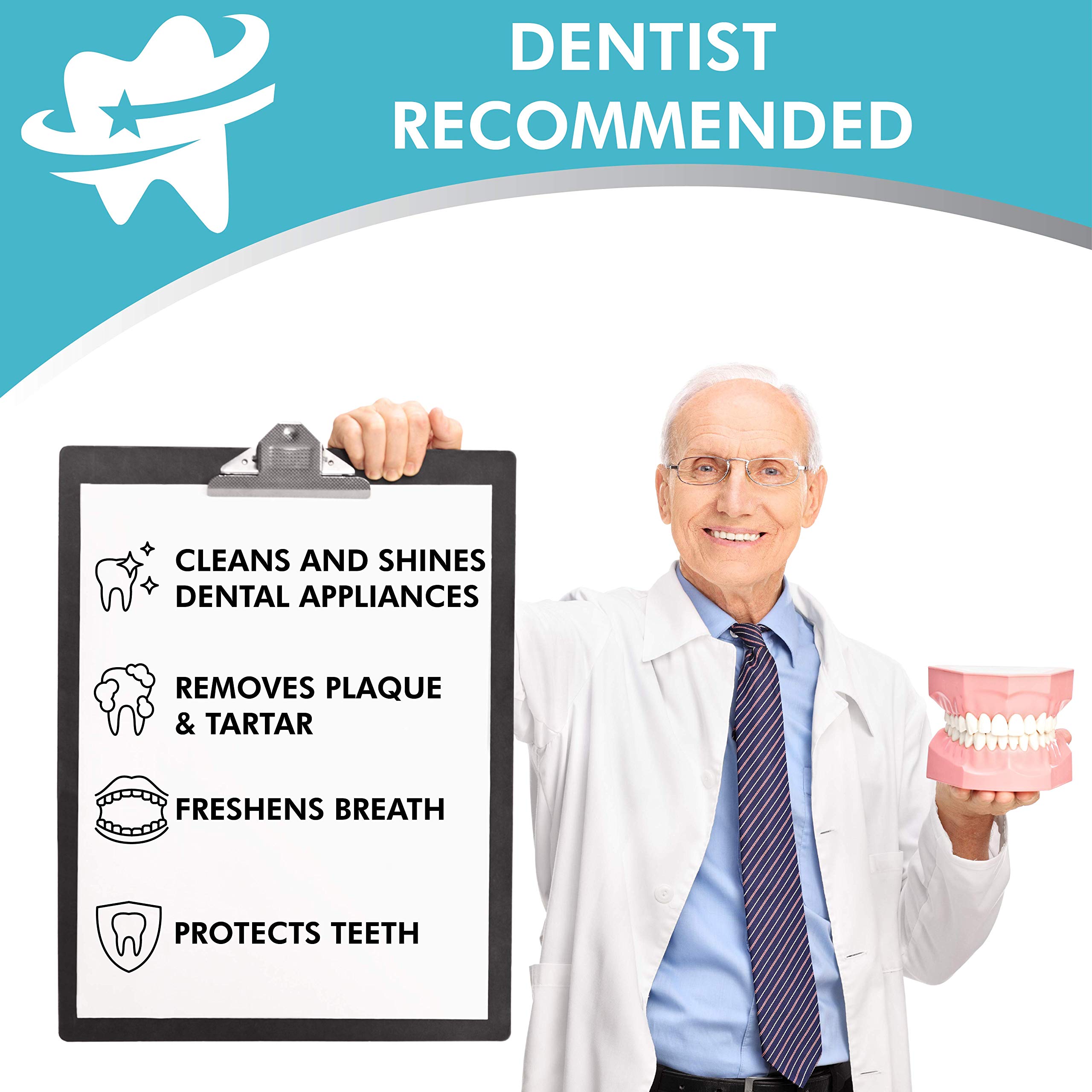 Retainer Cleaning Tablets 120 Tablets 4 Months Supply Fresh, Brite