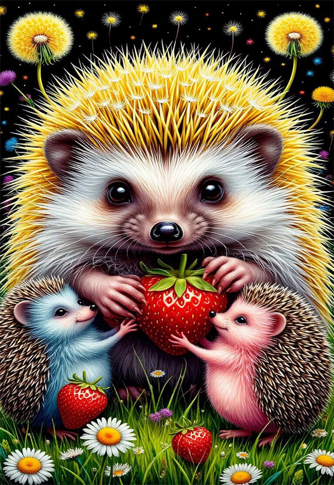 Puzzle 1200 Pezzi per Adulti Riccio Animale Gioco Educativo Divertimento Impossible Difficile Puzzle per Adulti 1200 Pezzi 75 x 50 cm