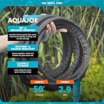 Aqua Joe AJFJH50-58-MAX 50-Ft x 5/8-Inch FiberJacket Hose w/Aluminum Fittings, Heavy Duty Couplings